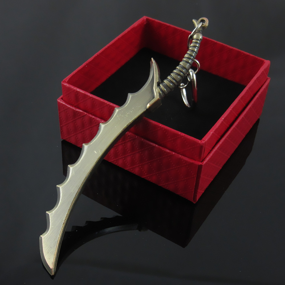 英雄联盟lol 游戏周边 无极剑圣-侍魂易 武器钥匙扣挂件 暗黑剑圣