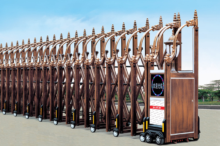 电动伸缩门 围墙大门 铝合金材质 龙吐水高档豪华系列 四川/重庆