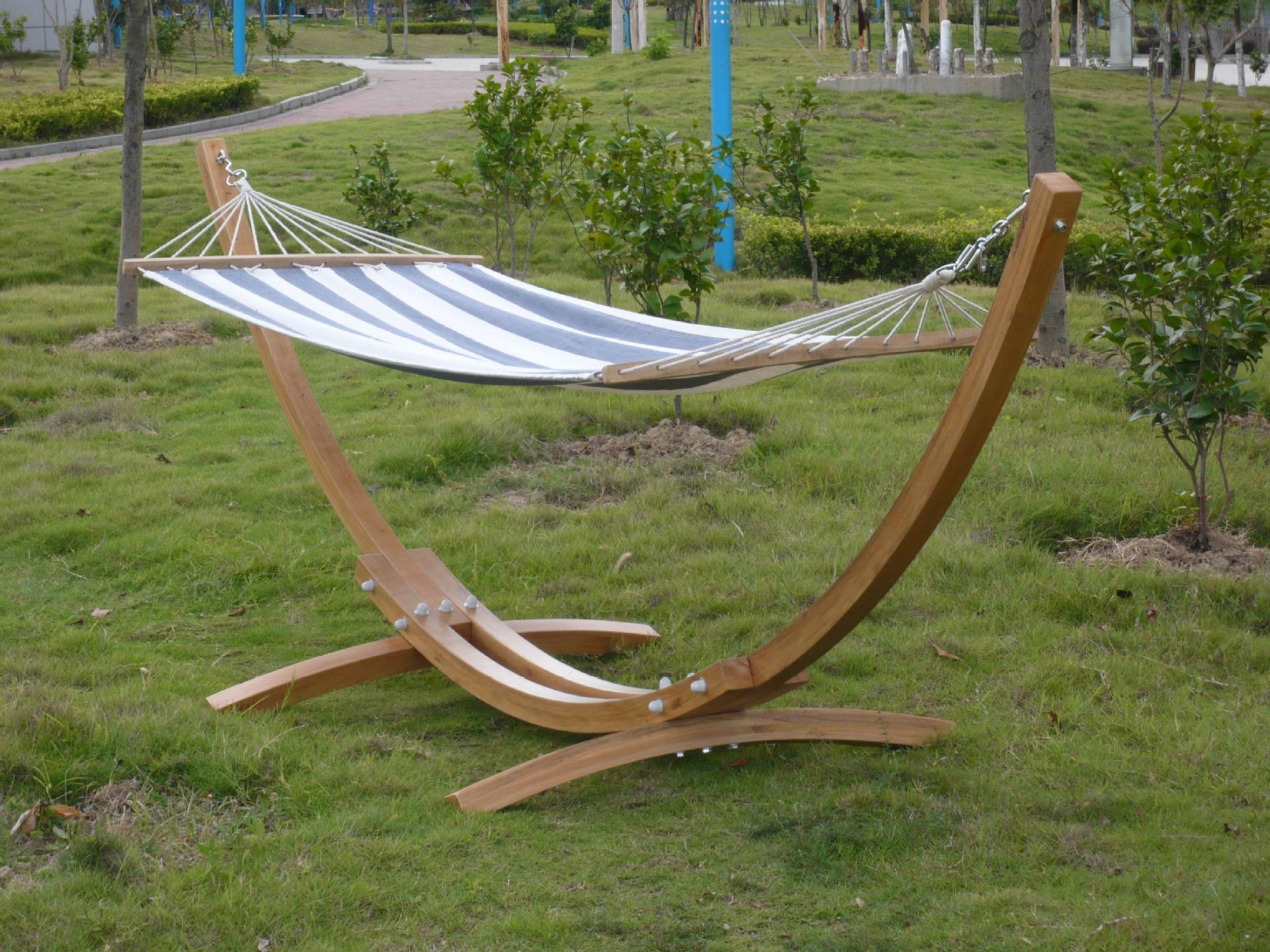 木棍支架吊床室内户外加厚木架吊床双人单人生产厂家定制批发