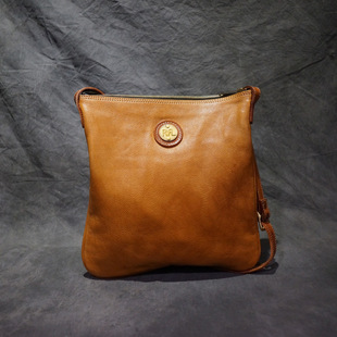 rrl原单化缘包 日式复古 意大利植鞣皮单肩背包