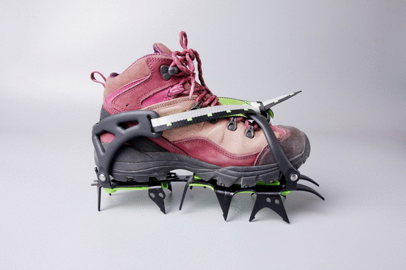 正品兄弟brs-s1雪豹十四齿探险登山攀冰捆绑防护可行走式冰爪