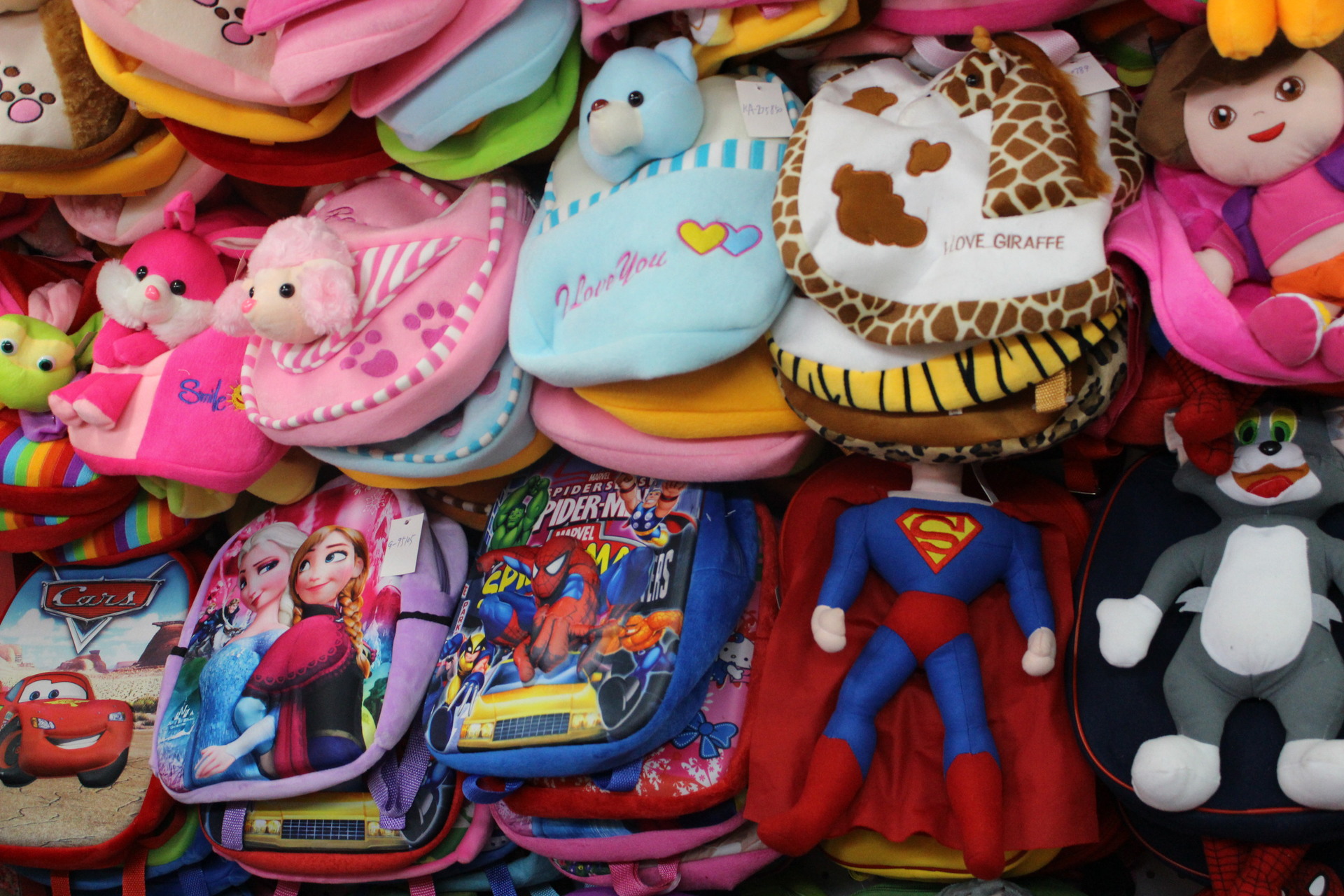 毛绒玩具包 小熊双肩包幼儿书包学生包双肩背包卡通玩具包 特价