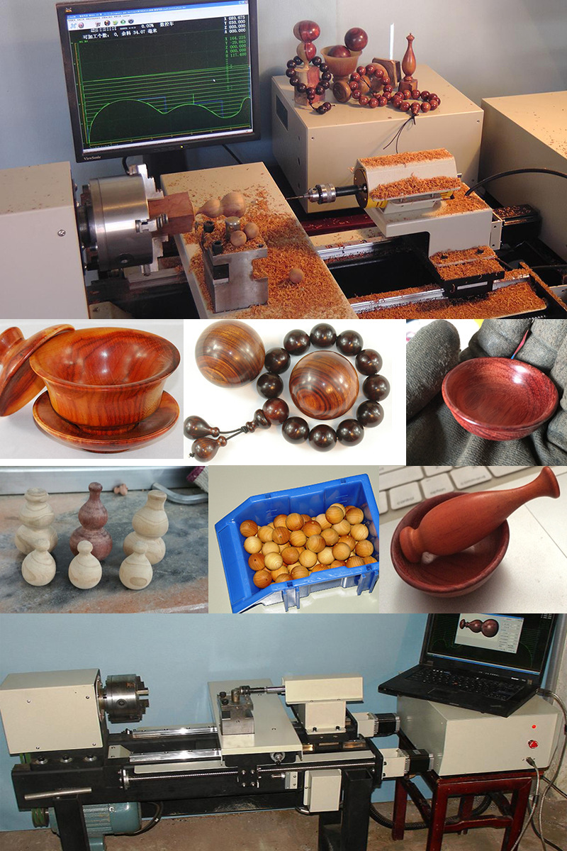 迅捷数控佛珠机 扯珠子机器 ,木珠子机器,扯笔筒花瓶的设备