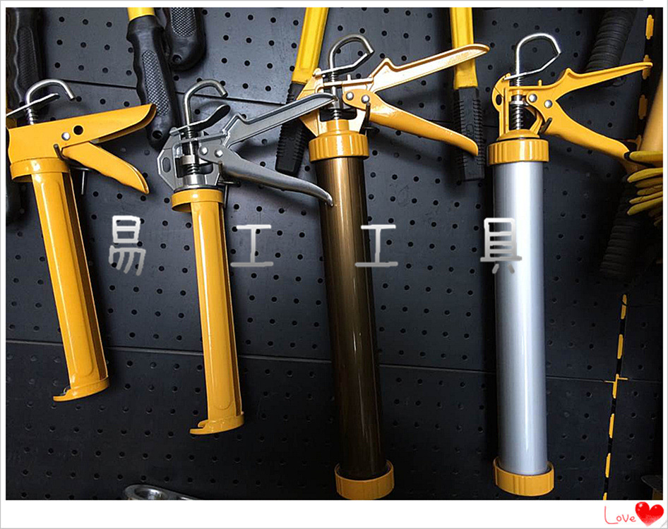 玻璃胶胶枪 硅胶枪 打胶枪 合金360旋转胶枪 装修专用硅胶枪 易工