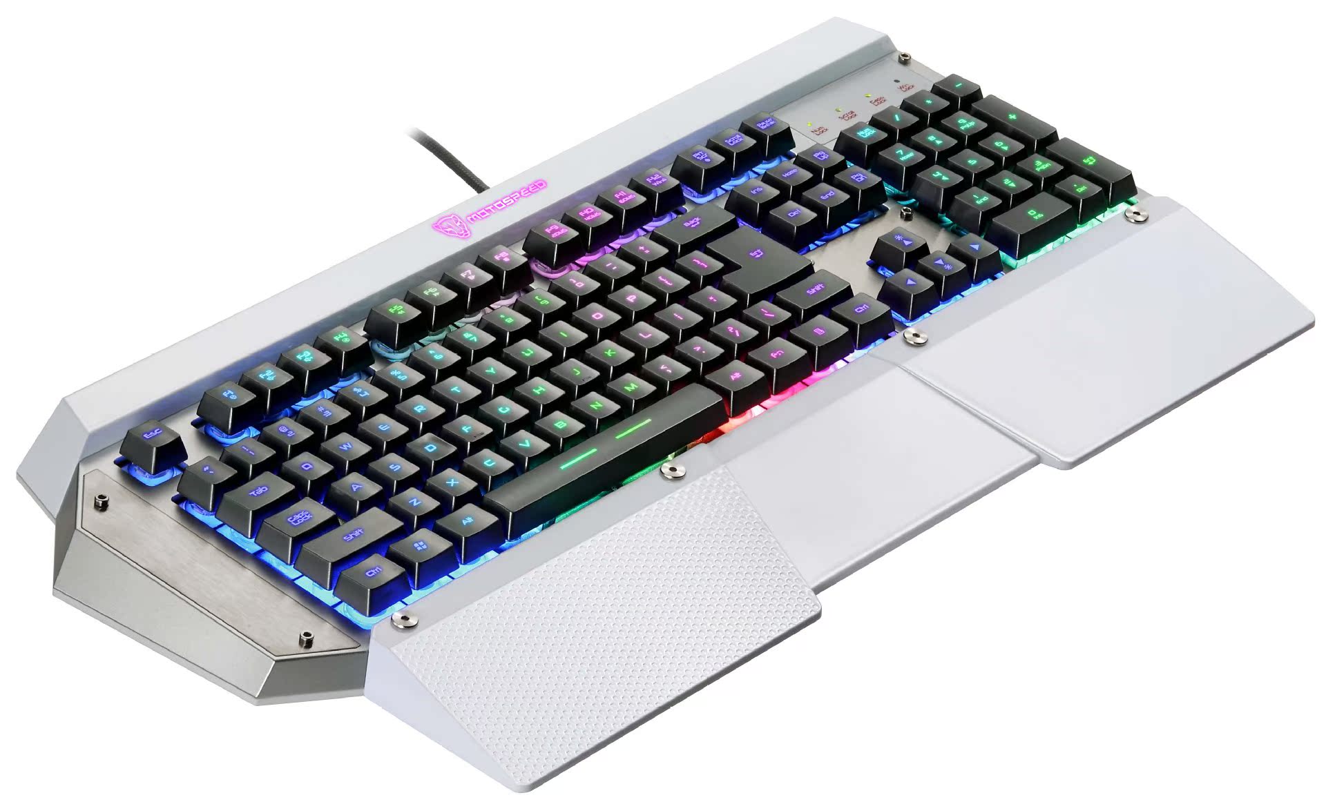 批发网吧高端电竞游戏键盘摩豹k800机械手感可水洗一年包换 淘