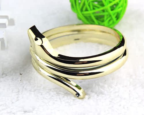 义乌外贸饰品批发 塑料uv电镀彩色手镯 蛇形亚克力手环糖果色镀络