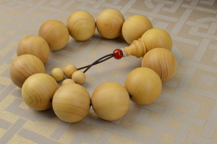 福建莆田黄杨木佛珠手串2.