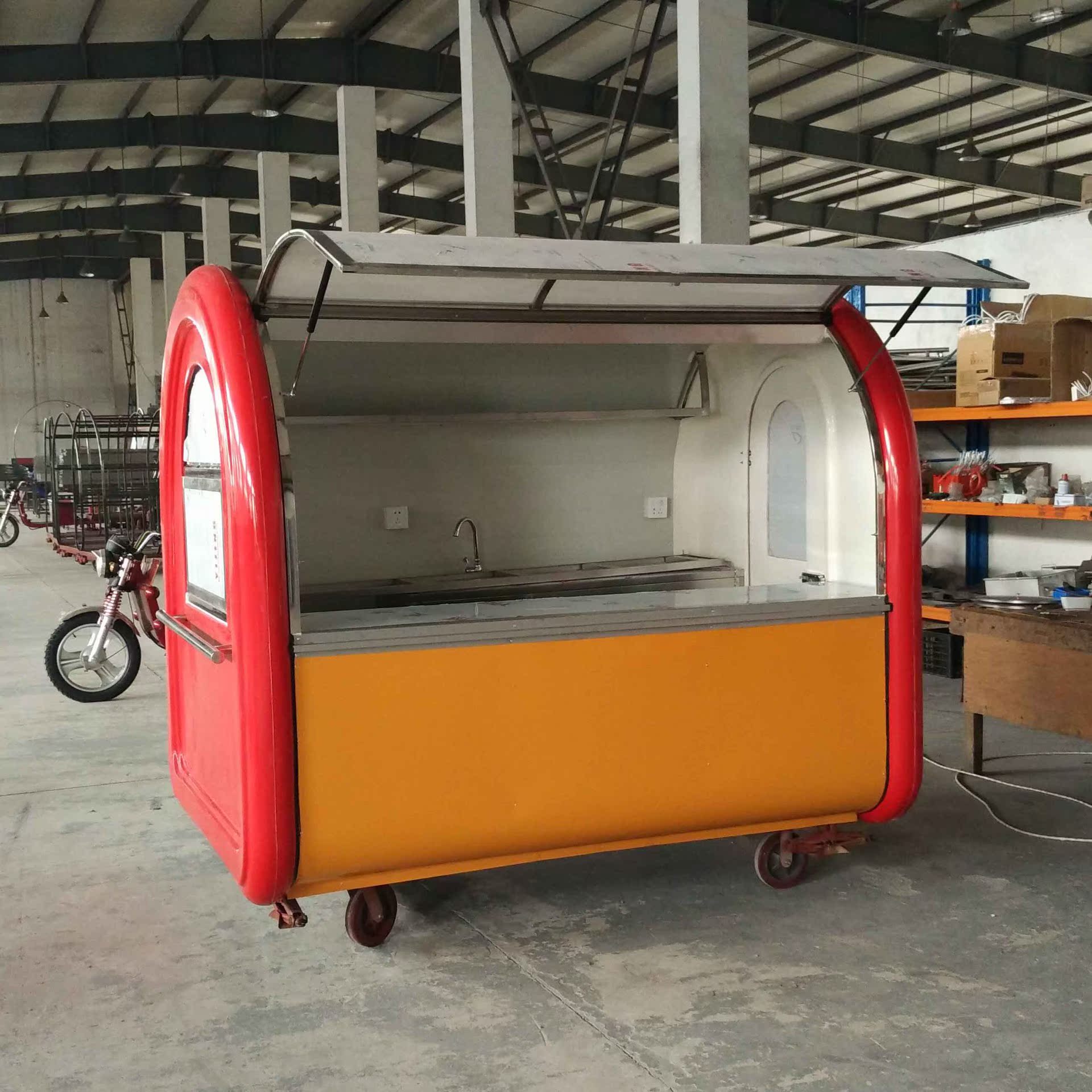 多功能小吃车 早餐车 烧烤车