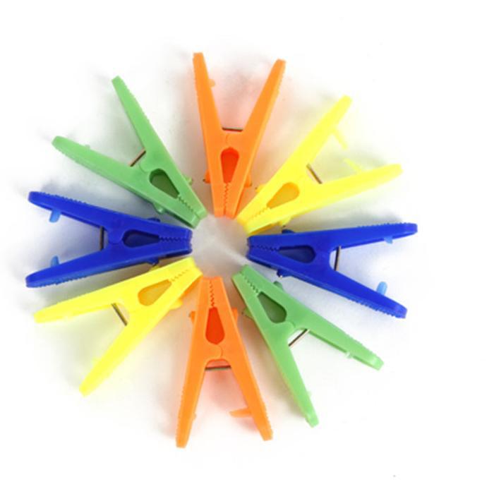 胶夹厂价直销两元店塑料衣夹20pc彩色胶夹厂家直销