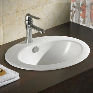 箭牌卫浴卫生间洗脸盆公共厕所洗手盆台中盆半镶入式台上洗手盆