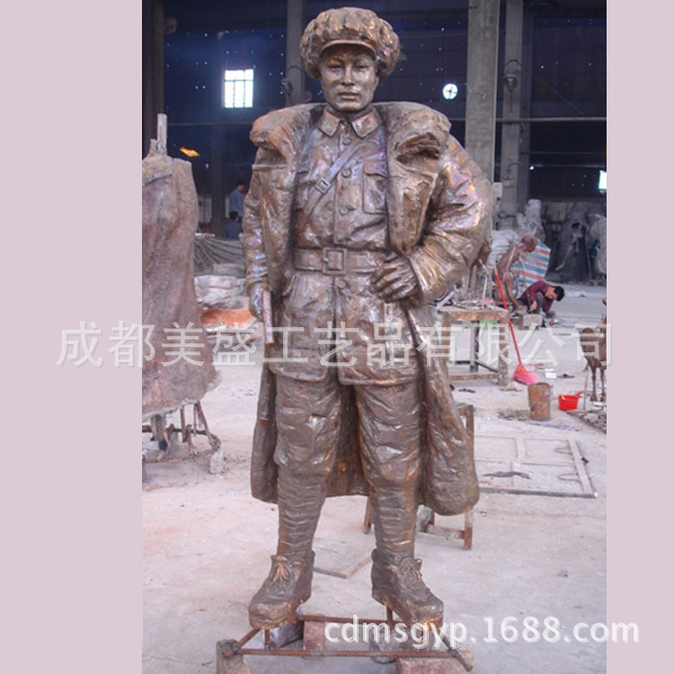 【成都春熙路步行街商业人物雕塑 仿古铜人物