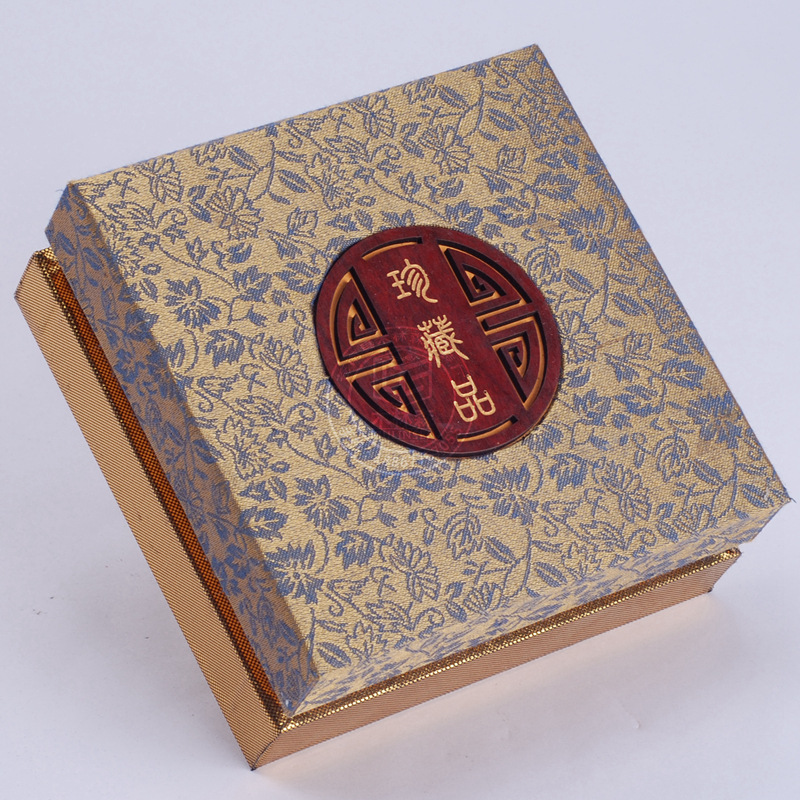 高档佛珠包装锦盒 渐变青花佛珠手串包装盒 佛珠盒首饰品盒定做