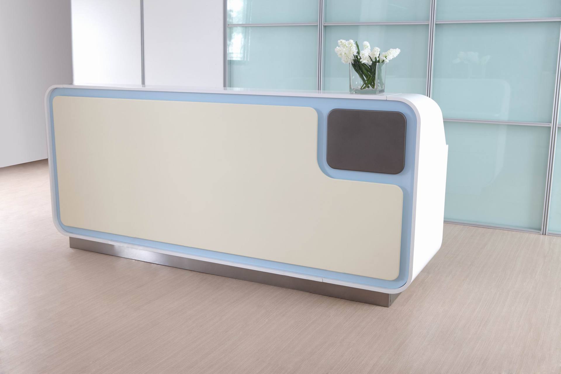 厂家直销 烤漆前台 办公家具收银台 简约接待台 公司迎宾台