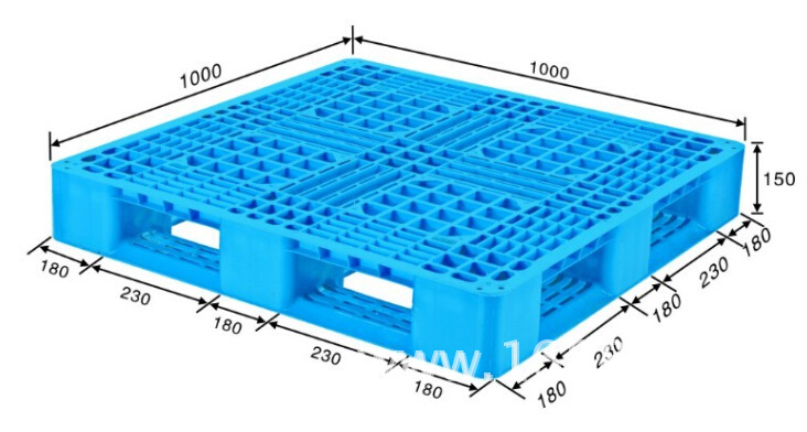塑料卡板 网格田字托盘 1000x1000x150 塑料托盘 塑料栈板 地台板