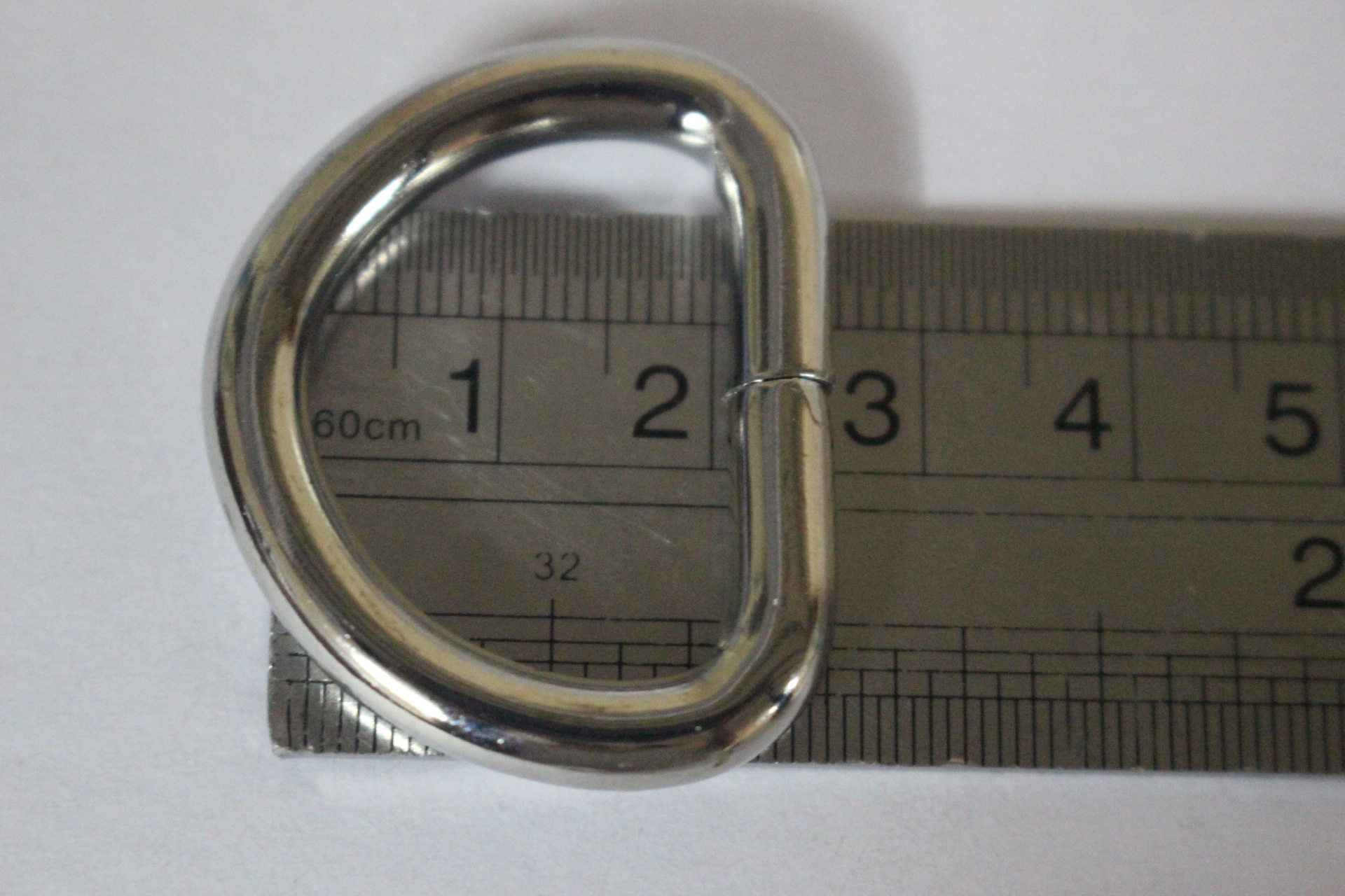 供应d字扣,铁丝d圆,铁d圆,箱包铁丝d扣配件箱包配件 铬色