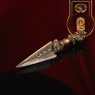 西藏红马头明王老天铁托甲普巴杵护身符 挂件 配饰