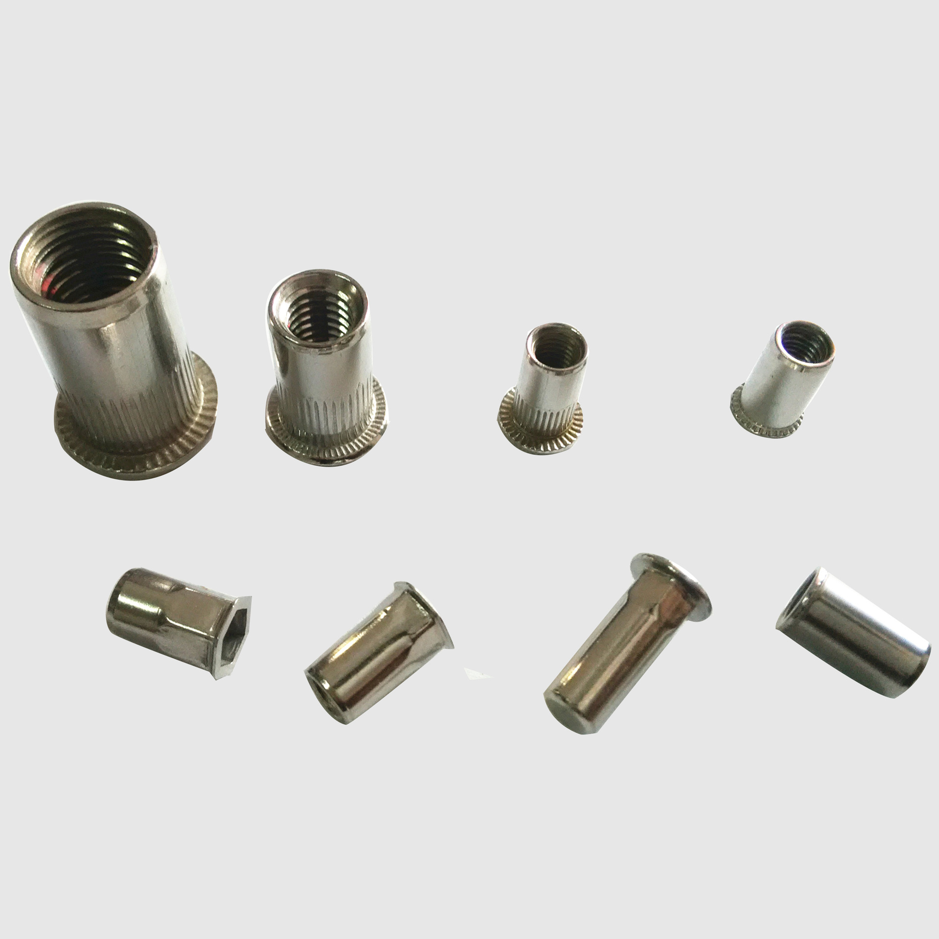 现货供304不锈钢铆螺母 滚花竖纹铆螺母 铆螺母生产厂家