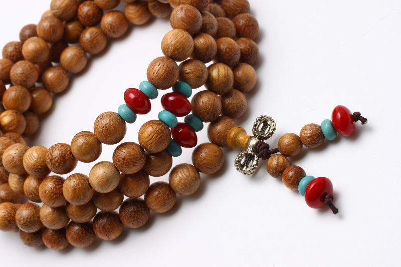 印度珍贵檀木金药檀木手珠手串108手链 天然药香