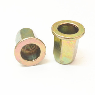 专业生产拉铆螺母 平头m6铆螺母 温州工厂出口品质量大从优.