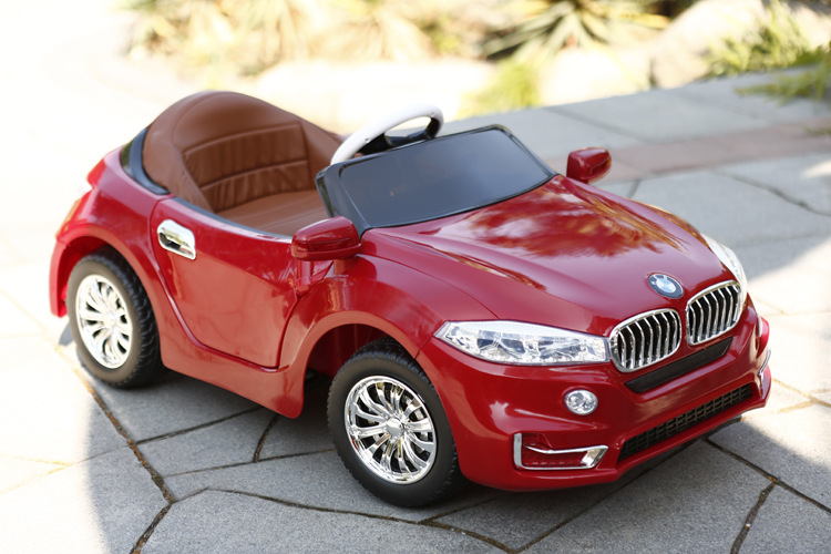 宝马儿童电动车宝宝四轮车双驱遥控电瓶汽车儿童可坐玩具车充气轮