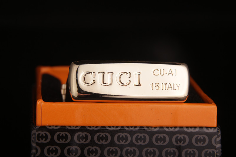 正品cuci意大利酷骑纯铜煤油打火机a01c2006a真金单面精雕