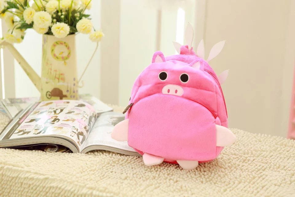 可爱小猪儿童书包 学龄前宝宝双肩包幼儿园书包宝宝礼物小背包