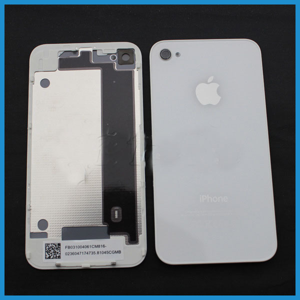 蘋果iphone4s電池後蓋 iphone4s鋼化玻璃後蓋 黑白