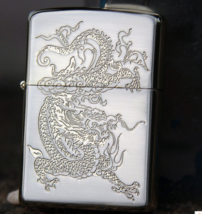 香港tycoon纯铜壳金属打火机 超薄防风9011a飞龙在天 大亨煤油机