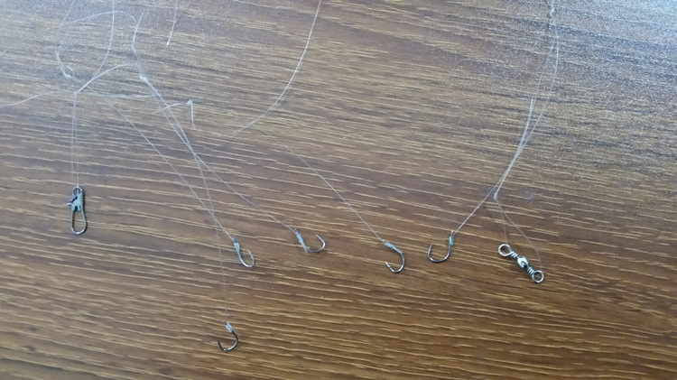 渔具两用串钩 伊势尼鱼钩尼龙线串钩线组 钓鱼用具用品批发