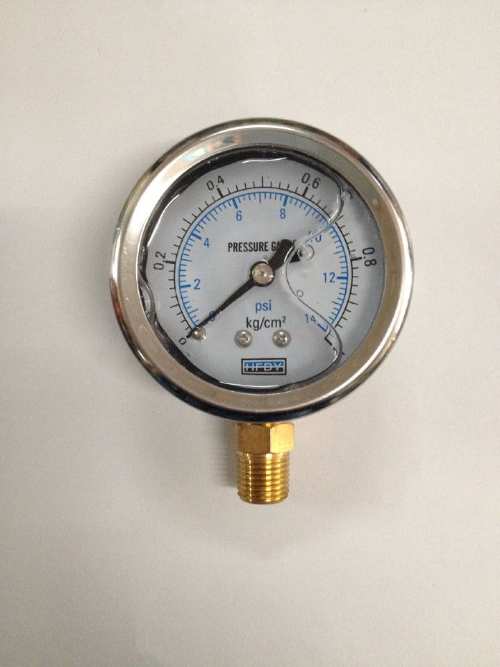 hfdy耐震压力表yn60 1kg 2kg 5kg 10kg 15kg 25kg 螺纹1/4牙