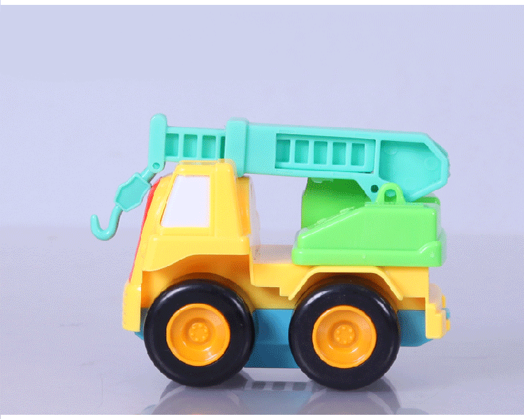 益儿乐玩具迷你卡通工程车玩具系列工程队 惯性工程车168-5 6款