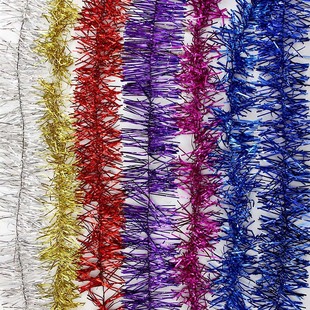 思泽 装饰彩条 毛条彩带 彩条活动晚会布置 毛毛条圣诞装饰用品