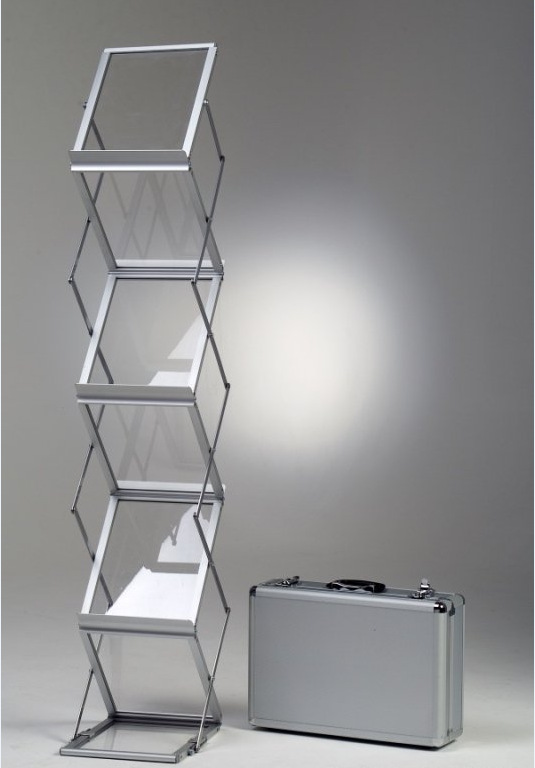 可折叠 7层资料架尺寸a3a4折叠资料架 多功能资料架 参加展会利器