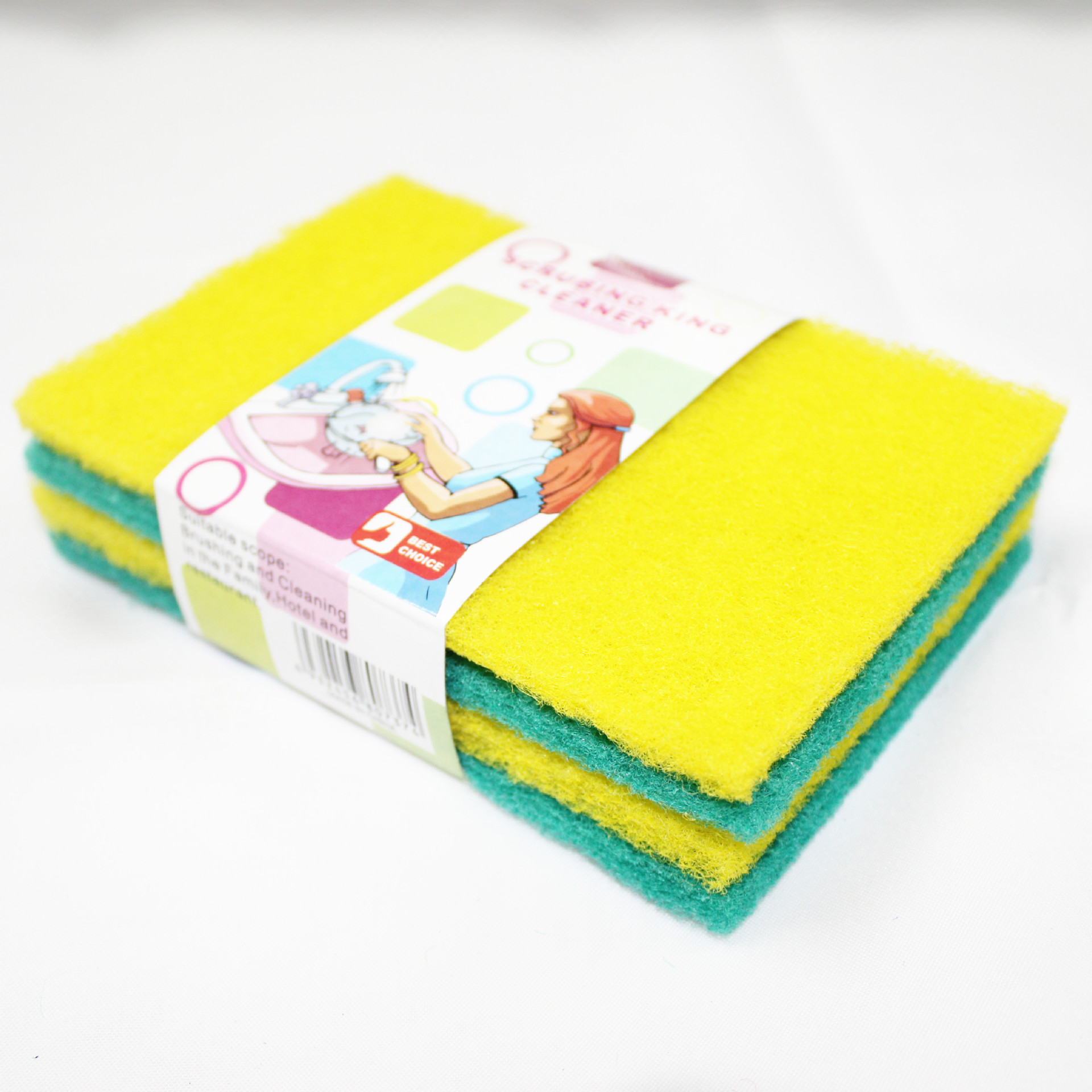 厂家直销 彩色百洁布 刷锅洗碗百洁布 厨