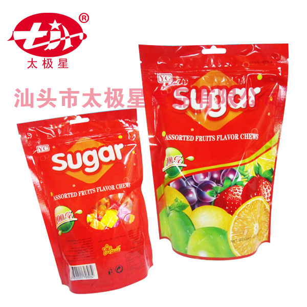 瑞士糖sugar-压板水果混合味瑞士糖喜糖袋装 太极星糖果食品