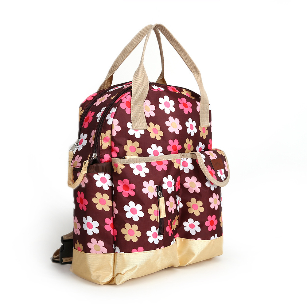 妈咪包外贸多功能时尚双肩妈妈包大容量妈咪包 母婴孕妇背包出口