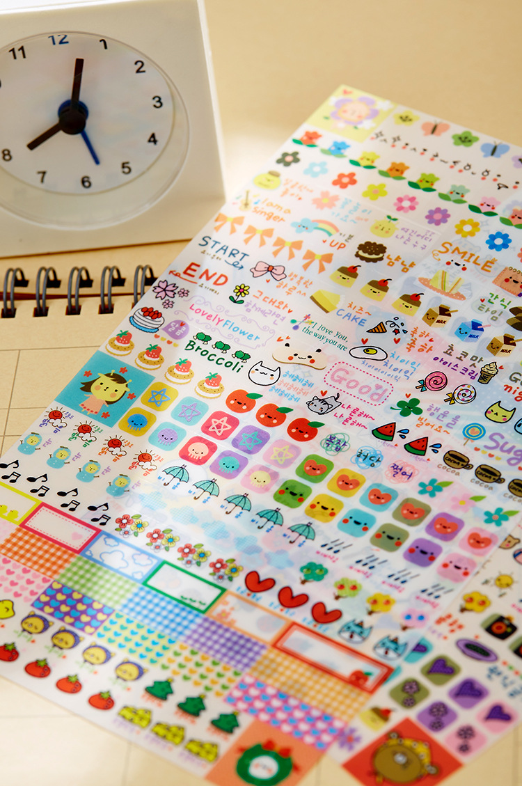 韩国新款 diy必备 相册手机贴 可爱系列 方格大平贴纸 bs.1003