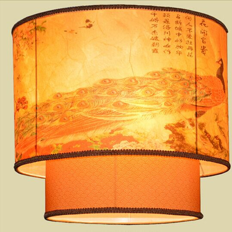 特价批发中国风古典水墨羊皮灯 餐厅茶楼酒店客厅饭馆工程中式灯