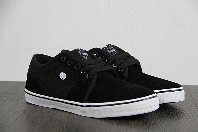 circa板鞋滑板鞋黑色反毛皮休闲鞋男鞋子lakai fallen dc