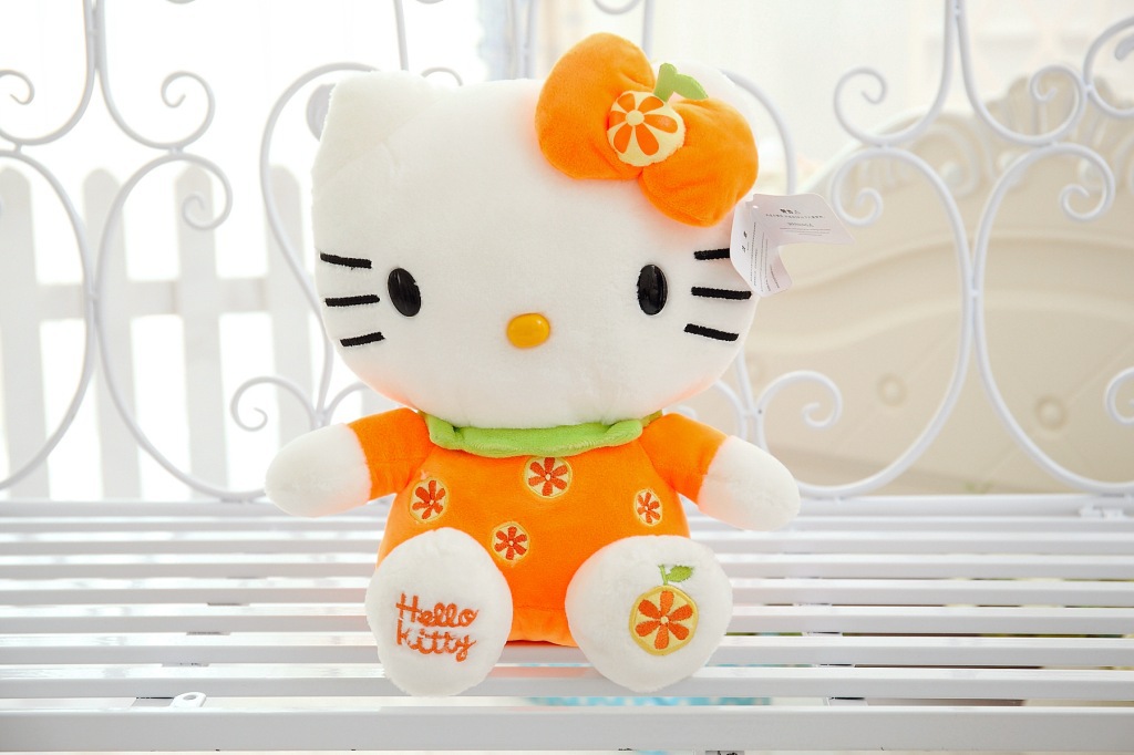 批發hello kitty水果kt貓公仔毛絨玩具穿裙子凱蒂貓混批一件代發