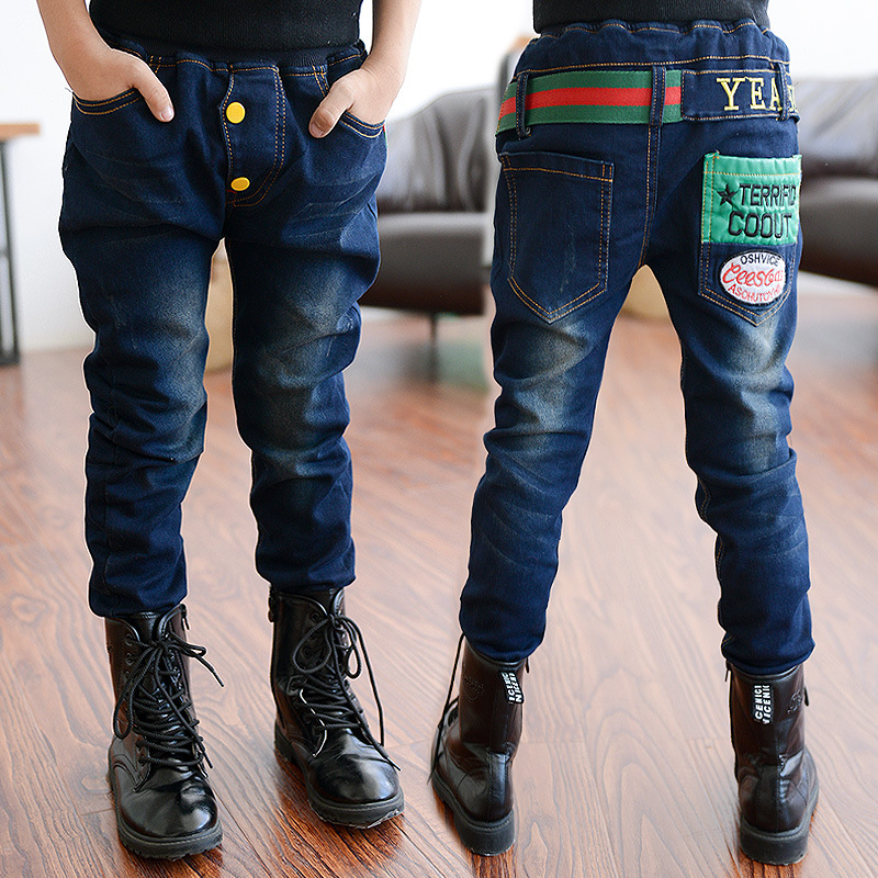 2015男童牛仔裤秋款长裤 中大儿童韩版潮范牛仔长裤儿童牛仔裤