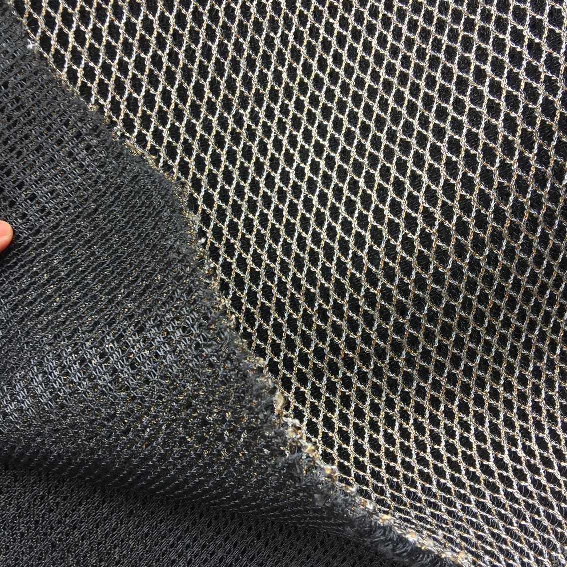 厂家直发米金复合毛刺网眼布,汽车脚垫,地垫,防滑,厚网布