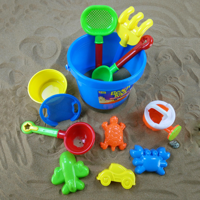 新款儿童沙滩玩具 沙滩桶套装 儿童过家家益智玩具 塑料玩具批发