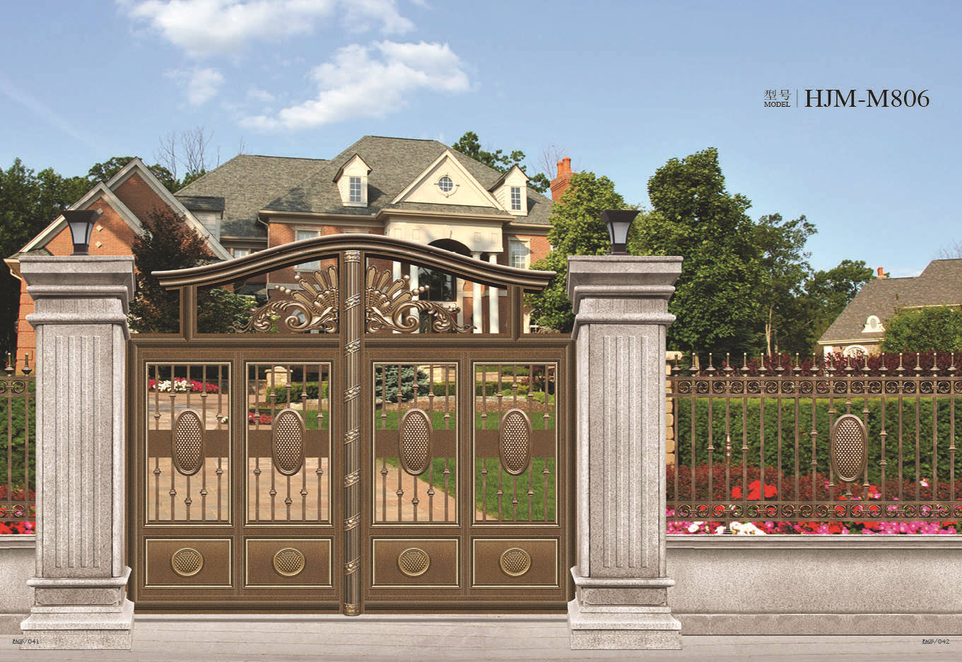 [厂家直销]别墅进户门 别墅庭院门 围墙大门广东[接受定做]