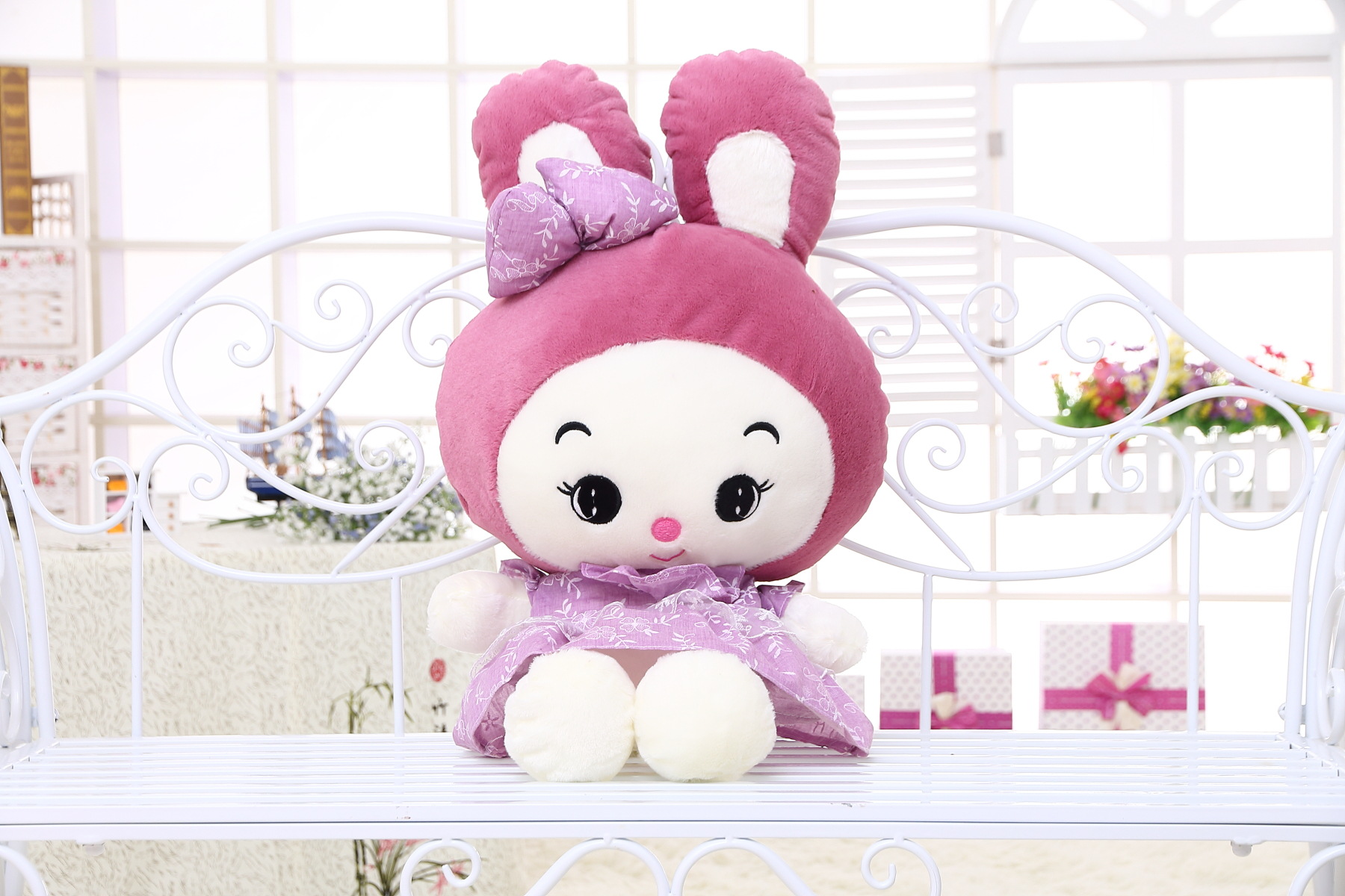 毛绒玩具公主兔娃娃玩偶公仔批发零售结婚压床用支持网店一件代发