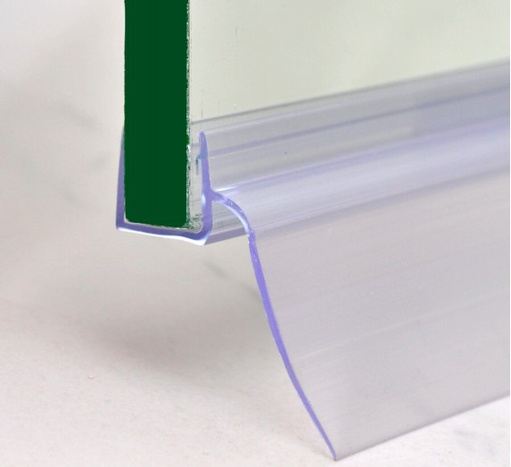 淋浴房塑料配件 浴室门下挡水条 玻璃挡水胶条 卫生间门底密封条