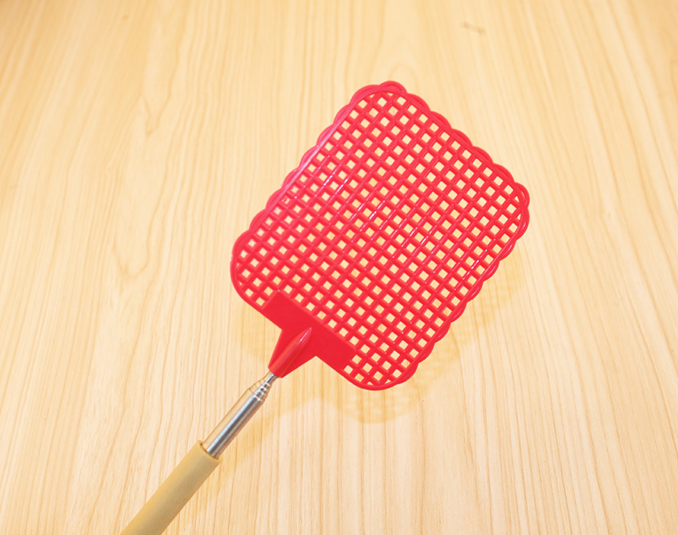 居家日用铁艺可伸缩苍蝇拍 加长杆灭蚊蝇拍子驱蚊苍蝇拍 打苍蝇