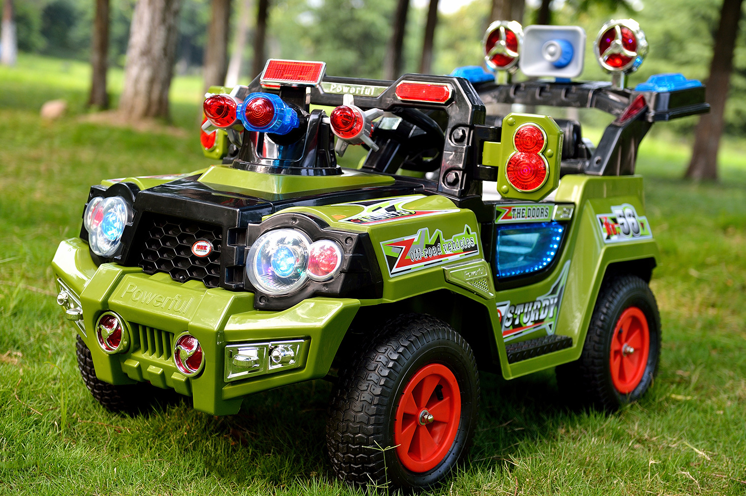 孩智堡越野儿童电动车 吉普电动童车 大型越野儿童遥控汽车