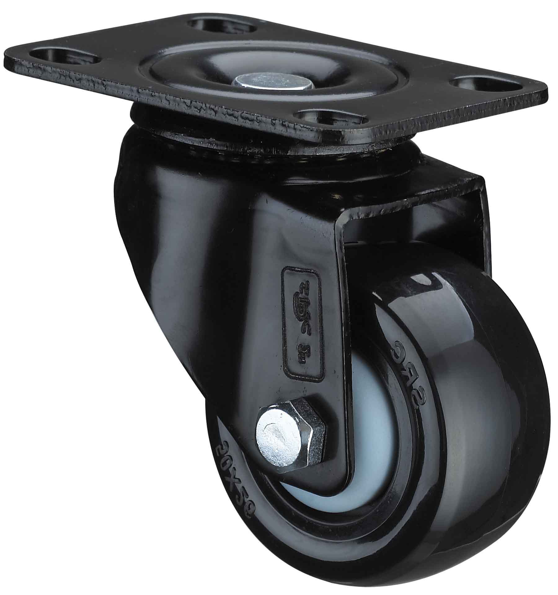 向荣脚轮 a6款2寸 带刹车聚氨酯(pu)脚轮万向轮