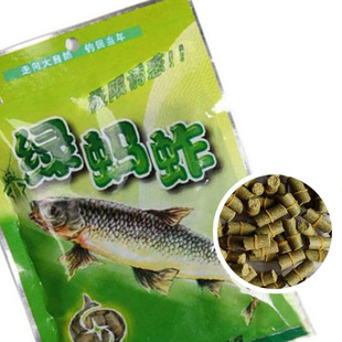 水中星皮筋颗粒料/鱼饵钓饵/绿蚂蚱